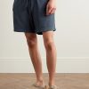 Straight-Leg Mélange Cotton-Jersey Drawstring Shorts - FR