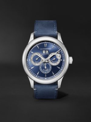 L.U.C Perpetual Twin Automatic Perpetual Calendar 43mm Stainless Steel and Nubuck Watch, Ref. No. 168561-3003