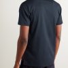 Slim-Fit Grosgrain-Trimmed Cotton-Jersey T-Shirt - BK