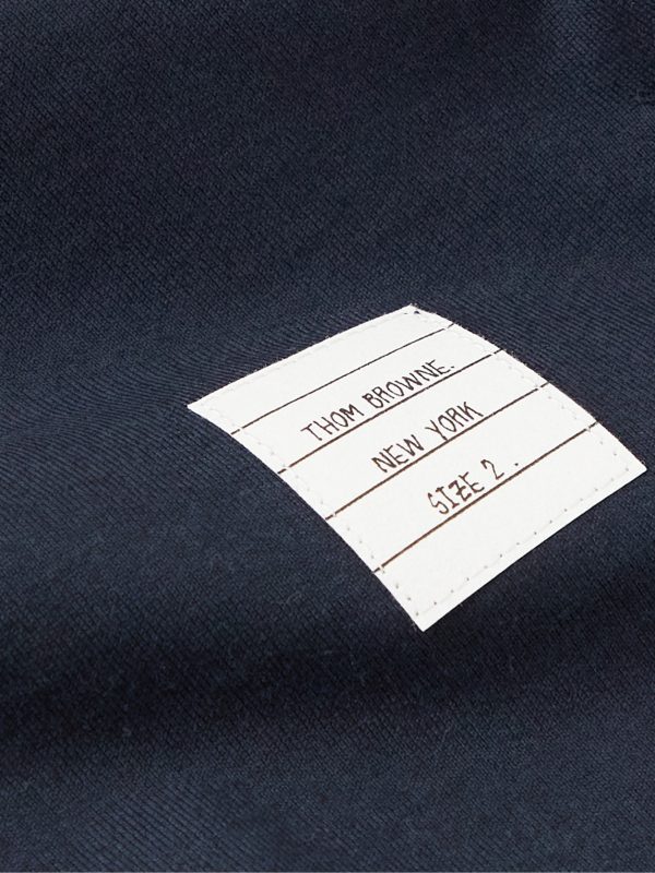 Slim-Fit Grosgrain-Trimmed Cotton-Jersey T-Shirt - E1