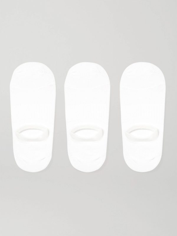Three-Pack No-Show Stretch-Knit Socks