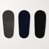 Three-Pack No-Show Stretch-Knit Socks - BK Three-Pack No-Show Stretch-Knit Socks - BK