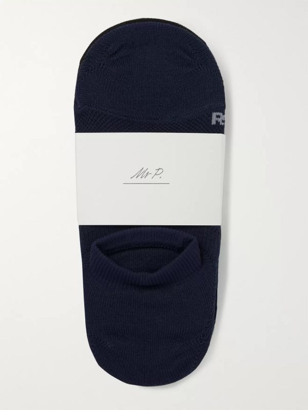 Three-Pack No-Show Stretch-Knit Socks - E1 Three-Pack No-Show Stretch-Knit Socks - E1