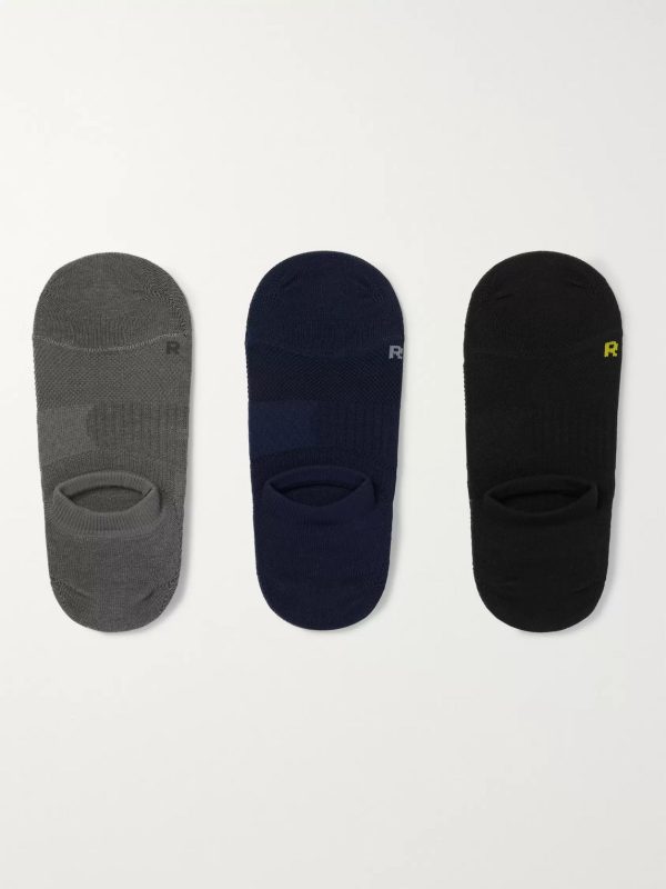 Three-Pack No-Show Stretch-Knit Socks Three-Pack No-Show Stretch-Knit Socks