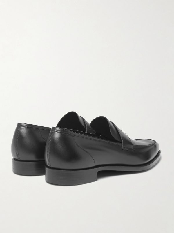 George Leather Penny Loafers - BK