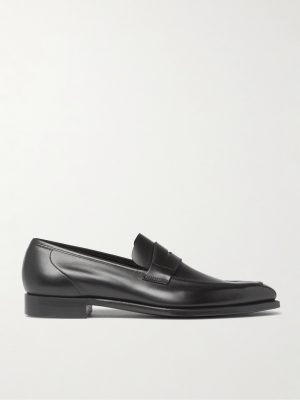 George Leather Penny Loafers