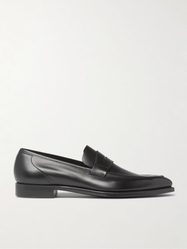 George Leather Penny Loafers