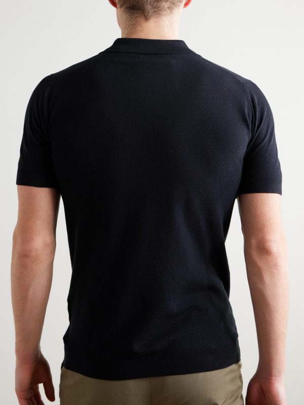 Roth Sea Island Cotton Polo Shirt - BK