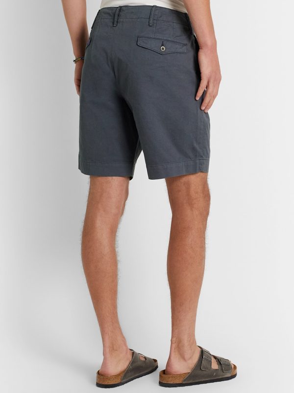 Slim-Fit Cotton-Twill Chino Shorts - BK Slim-Fit Cotton-Twill Chino Shorts - BK