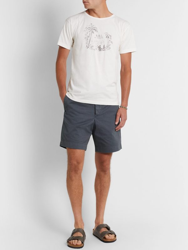 Slim-Fit Cotton-Twill Chino Shorts - OU Slim-Fit Cotton-Twill Chino Shorts - OU