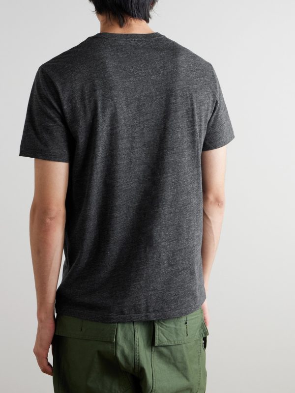 Slim-Fit Mélange Cotton-Jersey T-Shirt - BK
