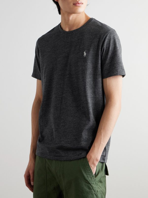 Slim-Fit Mélange Cotton-Jersey T-Shirt - FR