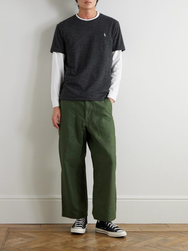 Slim-Fit Mélange Cotton-Jersey T-Shirt - OU