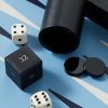 Panama Cross-Grain Leather Backgammon Set - CU