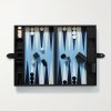 Panama Cross-Grain Leather Backgammon Set