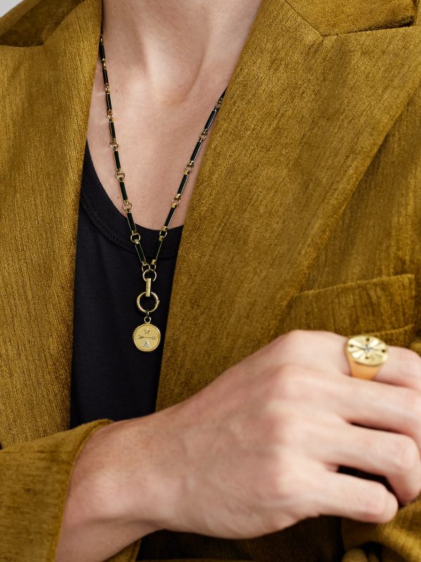 Dream 18-Karat Gold, Diamond and Onyx Necklace - FR Dream 18-Karat Gold, Diamond and Onyx Necklace - FR