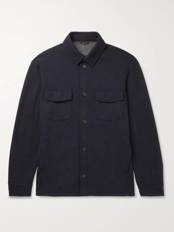 Mélange Cashmere-Blend Overshirt Mélange Cashmere-Blend Overshirt