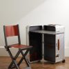Special Edition Leather-Trimmed Aluminium and Wood Work Station