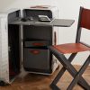 Special Edition Leather-Trimmed Aluminium and Wood Work Station - OU