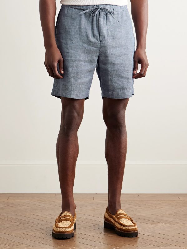 Felipe Slim-Fit Linen and Cotton-Blend Drawstring Shorts - FR