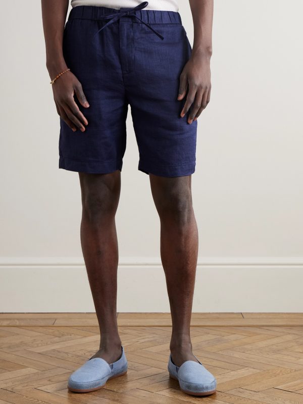 Felipe Slim-Fit Linen and Cotton-Blend Drawstring Shorts - FR