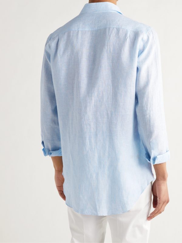 Striped Linen Shirt - BK Striped Linen Shirt - BK