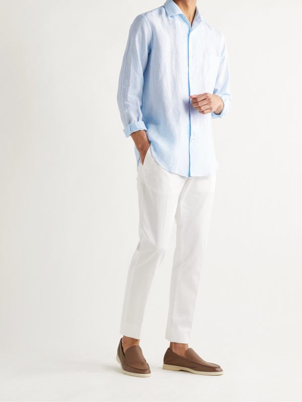 Striped Linen Shirt - OU Striped Linen Shirt - OU