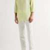 André Linen Half-Placket Shirt - OU André Linen Half-Placket Shirt - OU