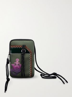 1 Moncler JW Anderson Logo-Appliquéd Canvas Phone Pouch with Lanyard 1 Moncler JW Anderson Logo-Appliquéd Canvas Phone Pouch with Lanyard