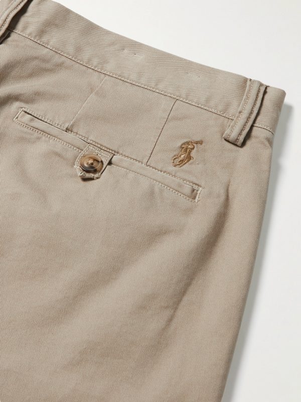 Brushed Stretch-Cotton Twill Chino Shorts - CU Brushed Stretch-Cotton Twill Chino Shorts - CU
