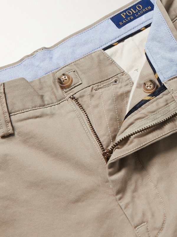 Brushed Stretch-Cotton Twill Chino Shorts - E1 Brushed Stretch-Cotton Twill Chino Shorts - E1