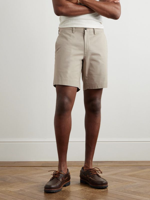 Brushed Stretch-Cotton Twill Chino Shorts - FR Brushed Stretch-Cotton Twill Chino Shorts - FR