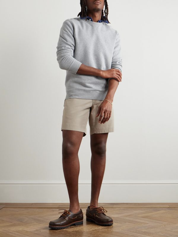 Brushed Stretch-Cotton Twill Chino Shorts - OU Brushed Stretch-Cotton Twill Chino Shorts - OU