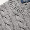 Cable-Knit Cotton Sweater - CU Cable-Knit Cotton Sweater - CU