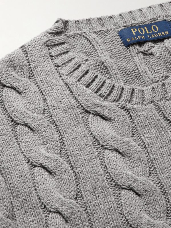 Cable-Knit Cotton Sweater - CU Cable-Knit Cotton Sweater - CU