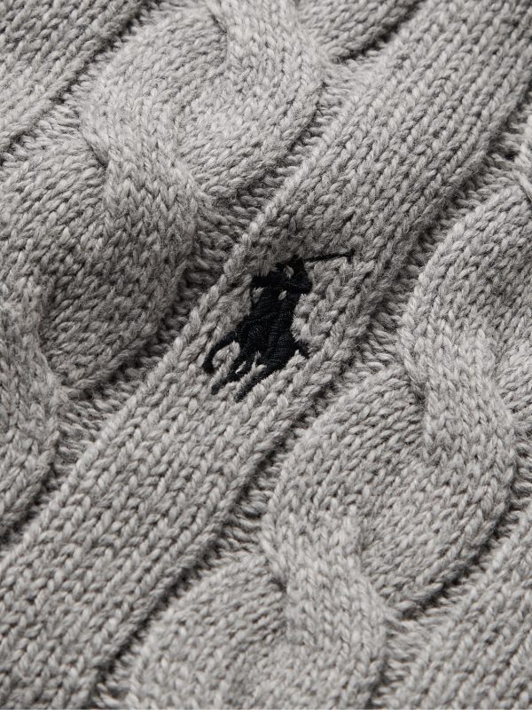 Cable-Knit Cotton Sweater - E1 Cable-Knit Cotton Sweater - E1