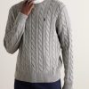 Cable-Knit Cotton Sweater - FR Cable-Knit Cotton Sweater - FR