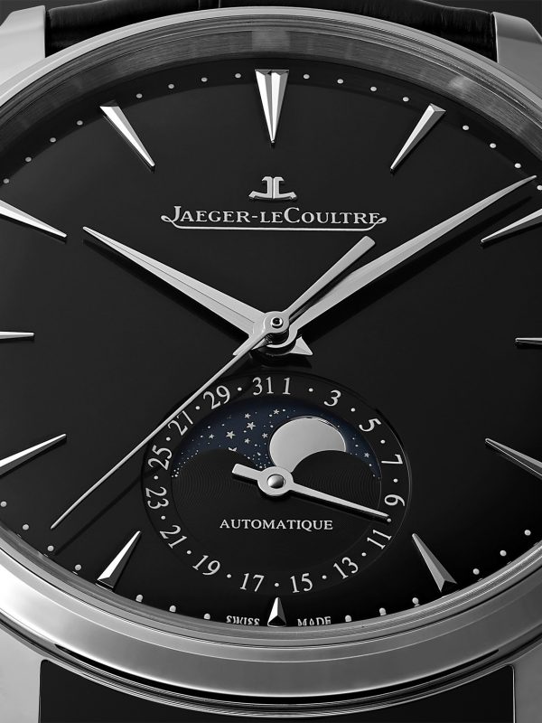 Master Ultra Thin Automatic Moon-Phase 39mm Stainless Steel and Alligator Watch, Ref. No. Q1368471 - CU