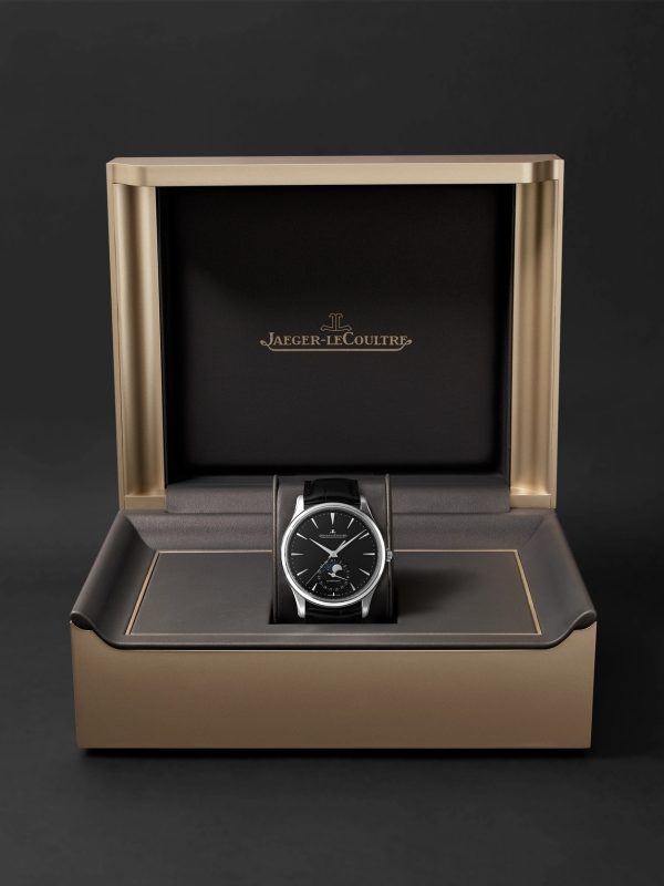 Master Ultra Thin Automatic Moon-Phase 39mm Stainless Steel and Alligator Watch, Ref. No. Q1368471 - E3