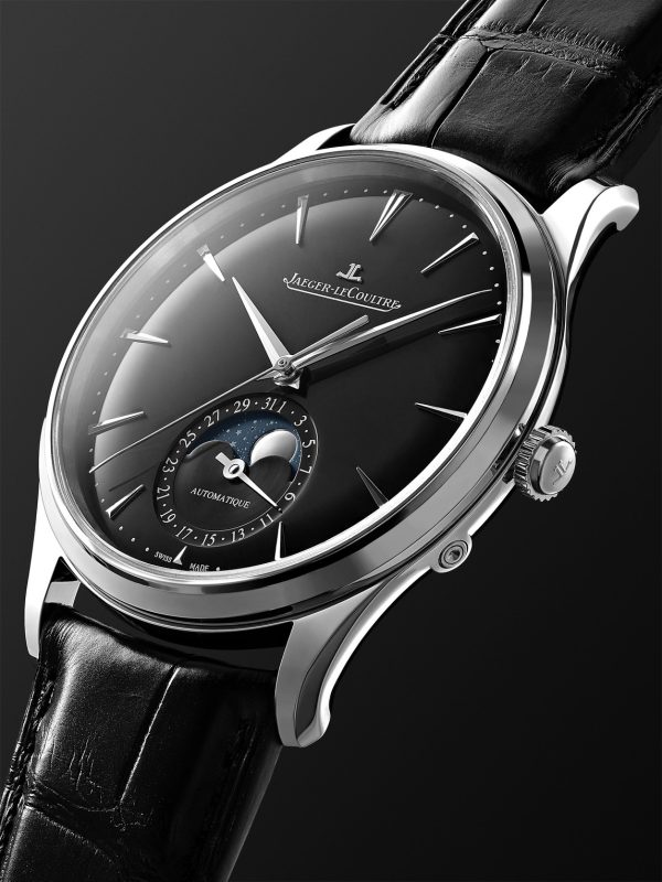 Master Ultra Thin Automatic Moon-Phase 39mm Stainless Steel and Alligator Watch, Ref. No. Q1368471 - FR