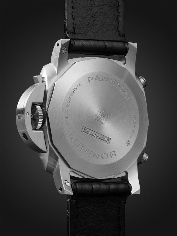 Luminor Chrono Automatic Chronograph 44mm Stainless Steel and Alligator Watch, Ref. No. PAM01109 - BK