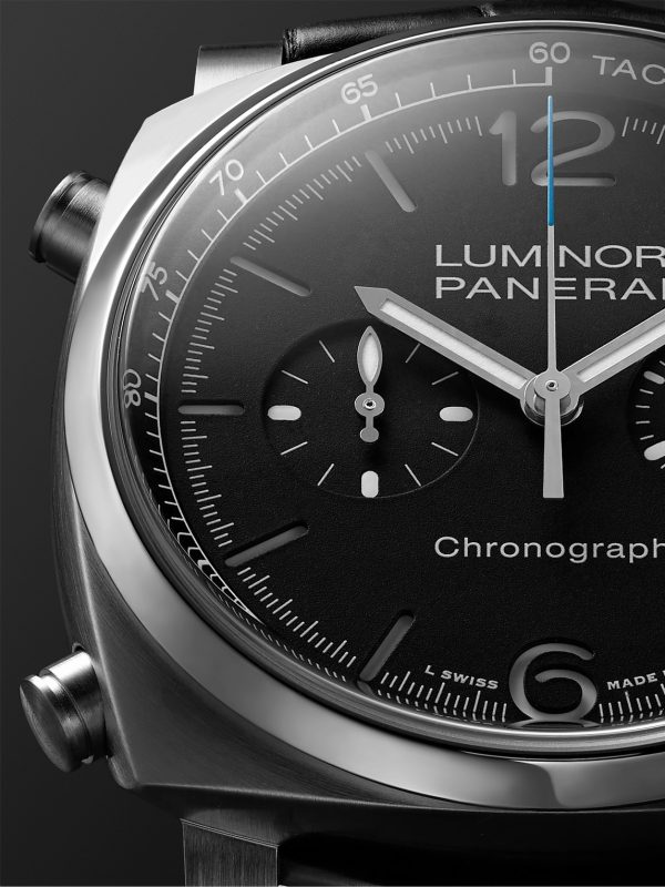 Luminor Chrono Automatic Chronograph 44mm Stainless Steel and Alligator Watch, Ref. No. PAM01109 - CU