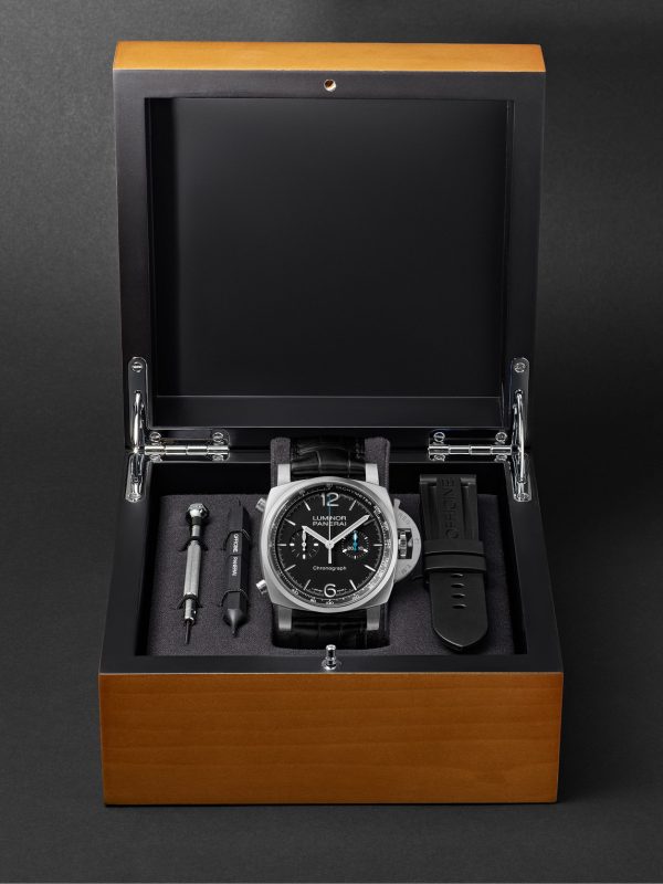Luminor Chrono Automatic Chronograph 44mm Stainless Steel and Alligator Watch, Ref. No. PAM01109 - E3