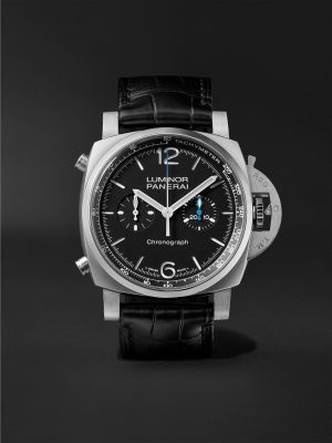 Luminor Chrono Automatic Chronograph 44mm Stainless Steel and Alligator Watch, Ref. No. PAM01109 Luminor Chrono Automatic Chronograph 44mm Stainless Steel and Alligator Watch, Ref. No. PAM01109