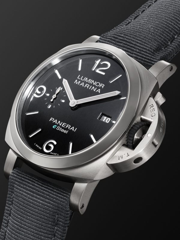 Luminor Marina Automatic 44mm eSteel and Recycled PET Watch, Ref. No. PAM01158 - FR Luminor Marina Automatic 44mm eSteel and Recycled PET Watch, Ref. No. PAM01158 - FR