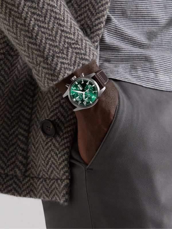Pilot's Automatic Chronograph 41mm Stainless Steel and Leather Watch, Ref. No. IW388103 - OU Pilot's Automatic Chronograph 41mm Stainless Steel and Leather Watch, Ref. No. IW388103 - OU