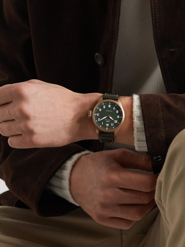 Big Pilot's Spitfire Automatic 43mm Bronze and Leather Watch, Ref. No. IW329702 - OU