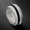 Possession 18-Karat White Gold, Diamond and Ceramic Ring