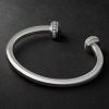 Possession 18-Karat White Gold, Diamond and Ceramic Cuff - BK Possession 18-Karat White Gold, Diamond and Ceramic Cuff - BK