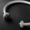 Possession 18-Karat White Gold, Diamond and Ceramic Cuff - CU Possession 18-Karat White Gold, Diamond and Ceramic Cuff - CU